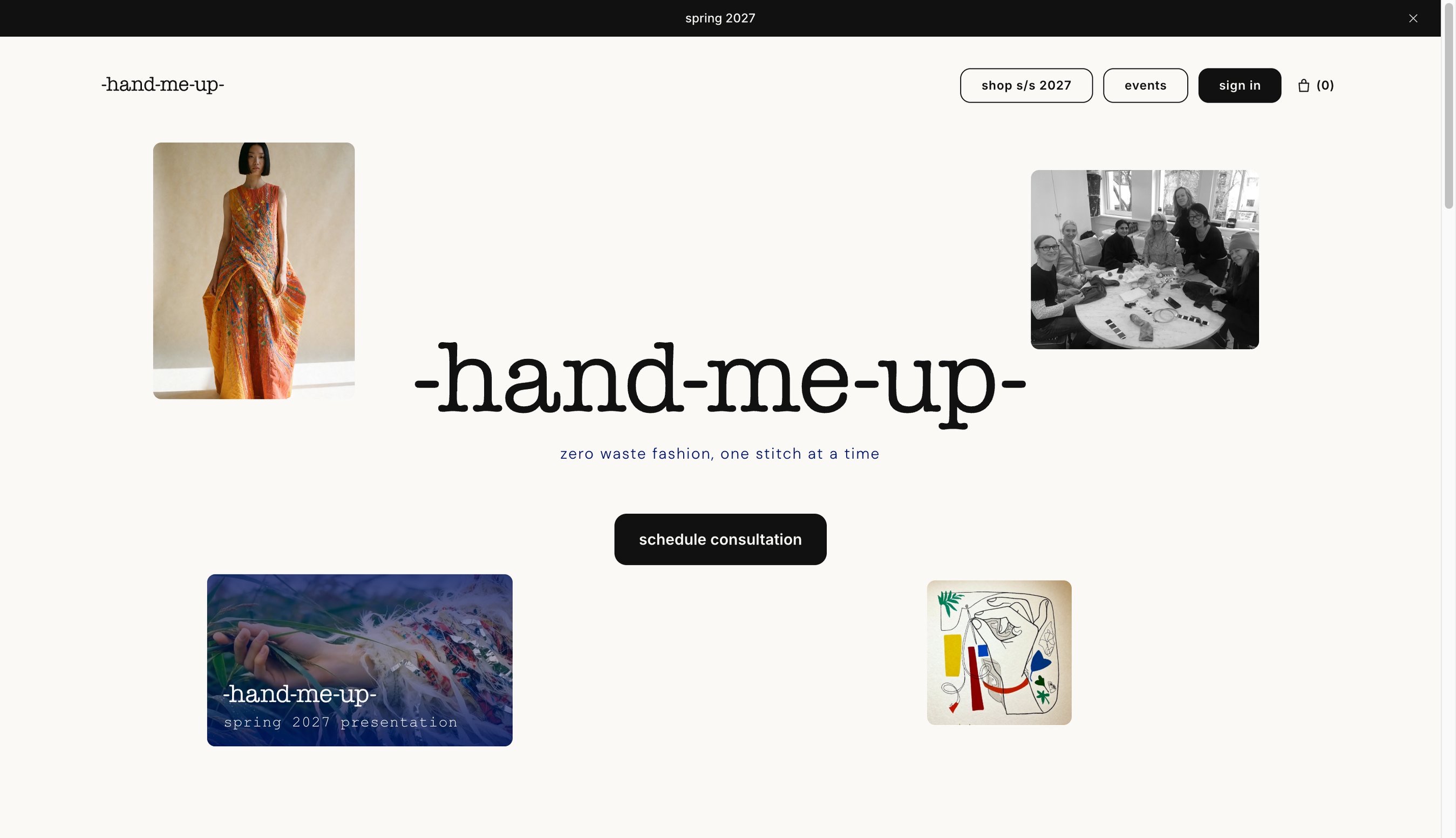 Hand Me Up — delivered site